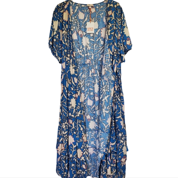 NWT Knox Rose Women's Wrap Dress Floral Ruffle Short Sleeves Size 4X - Picture 11 of 14
